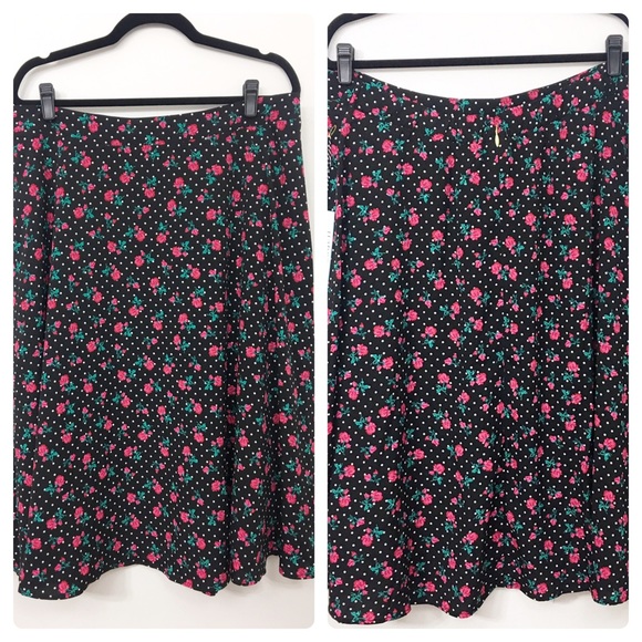 Draper James for Eloquii polka dot floral midi - Picture 5 of 8